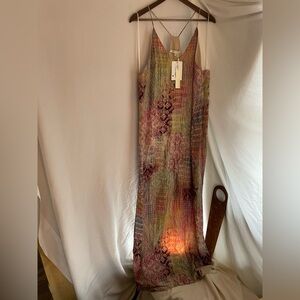 Lavender Brow Large Floor length dress with knee high slit